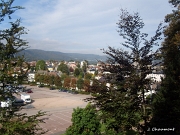 Vue vers le Champ de Mars et Remiremont en direction de Saint-Nabord, depuis la Roche d'Arma